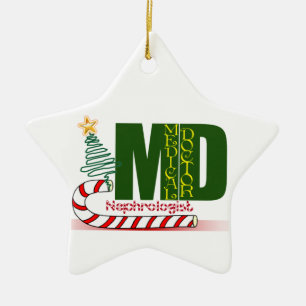 Nephrologist MERRY CHRISTMAS DOCTOR Ceramic Ornament