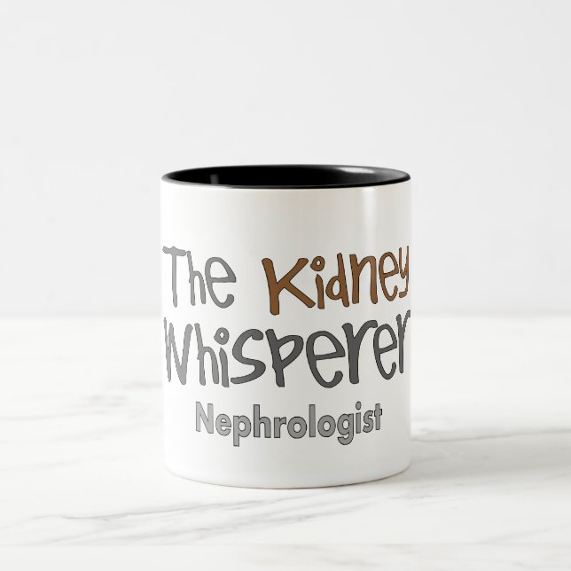 Nephrologist Physician Gifts, Humourous Two-Tone Coffee Mug (Center)