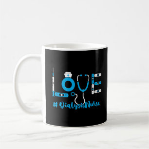 Nephrology Dialysis Nurse Love Stethoscope Nurse Coffee Mug