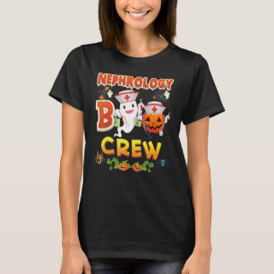 Nephrology Nurse Boo Crew Ghost Witch Halloween Pu T-Shirt