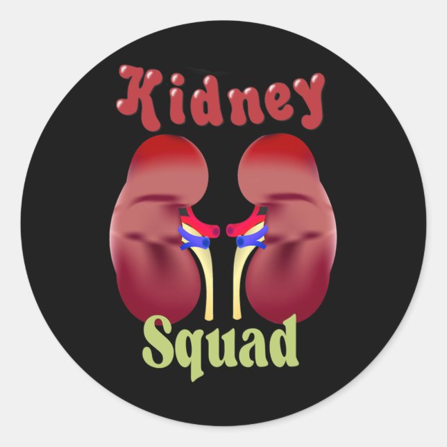 Nephrology Nurse Dialysis Technician  Classic Round Sticker (Front)