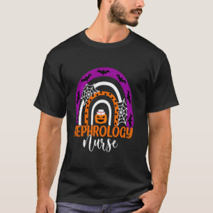 Nephrology Nurse Halloween Rainbow Nephrology Nurs T-Shirt