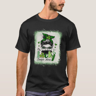 Nephrology Nurses One Lucky Dialysis Nurse St Patr T-Shirt