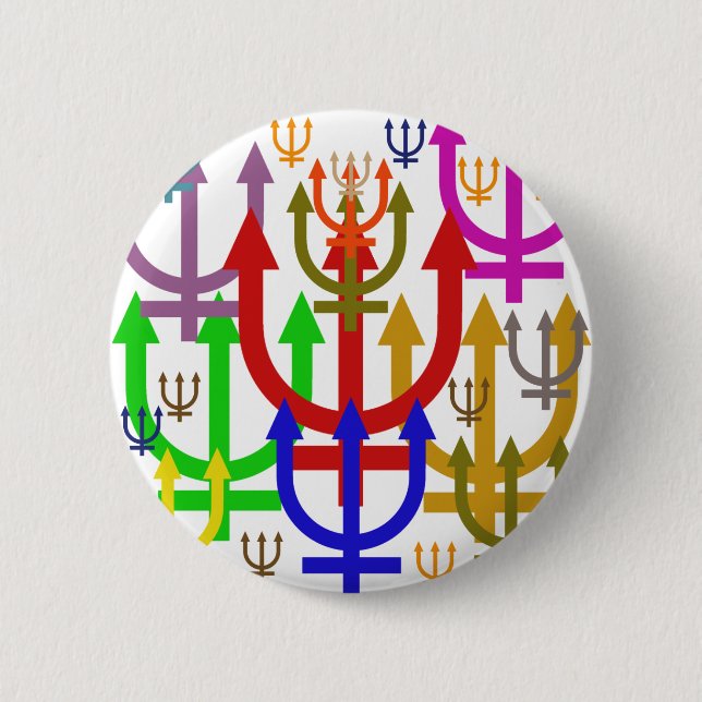 Neptune 6 Cm Round Badge (Front)