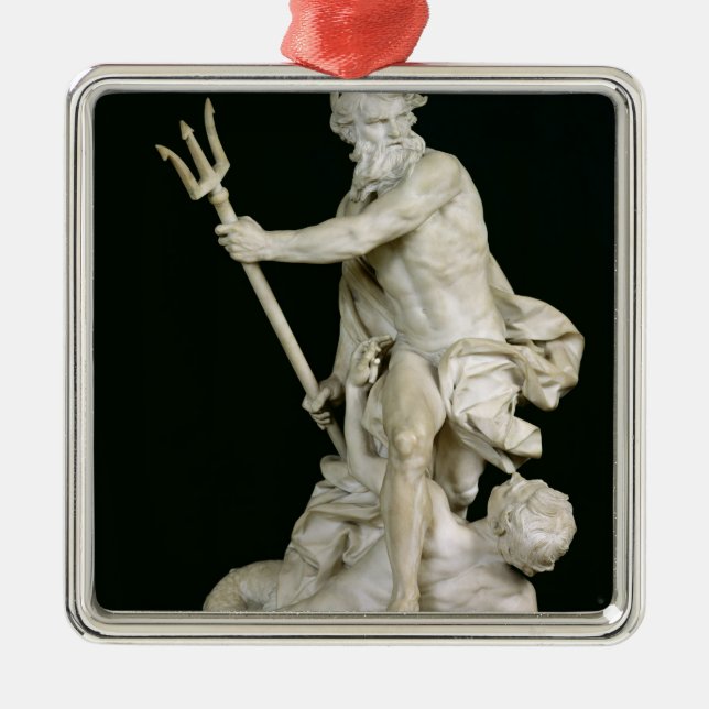 Neptune Calming the Waves, 1757 Metal Tree Decoration (Front)