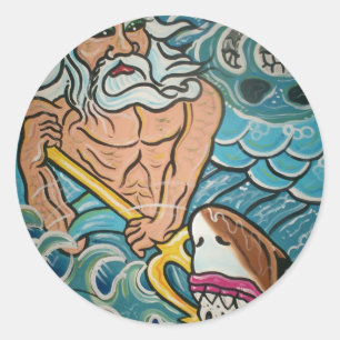 Neptune Classic Round Sticker