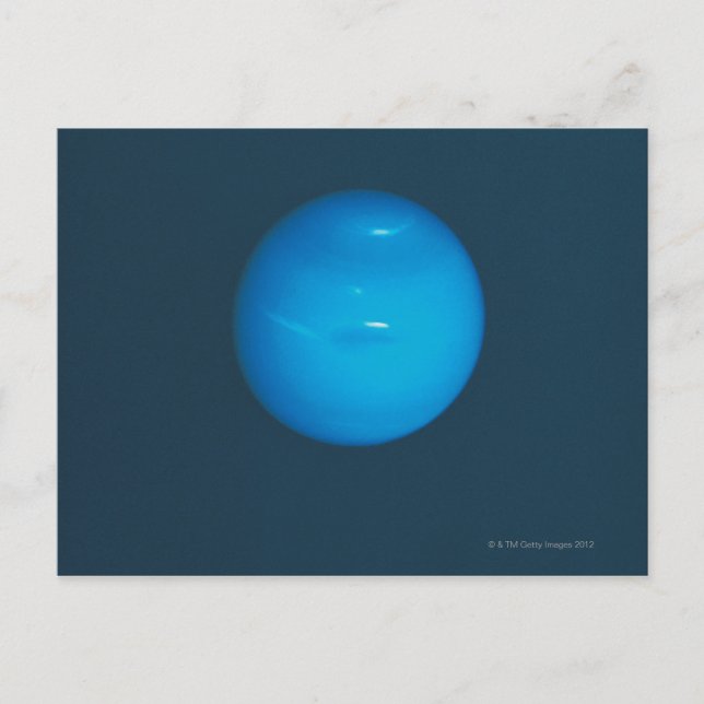Neptune, dynamic blue-green atmosphere postcard (Front)