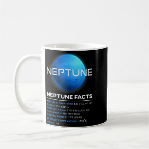 Neptune Facts - Dwarf Planet Space Astronomy Coffee Mug