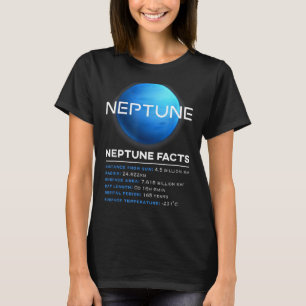 Neptune Facts - Dwarf Planet Space Astronomy T-Shirt