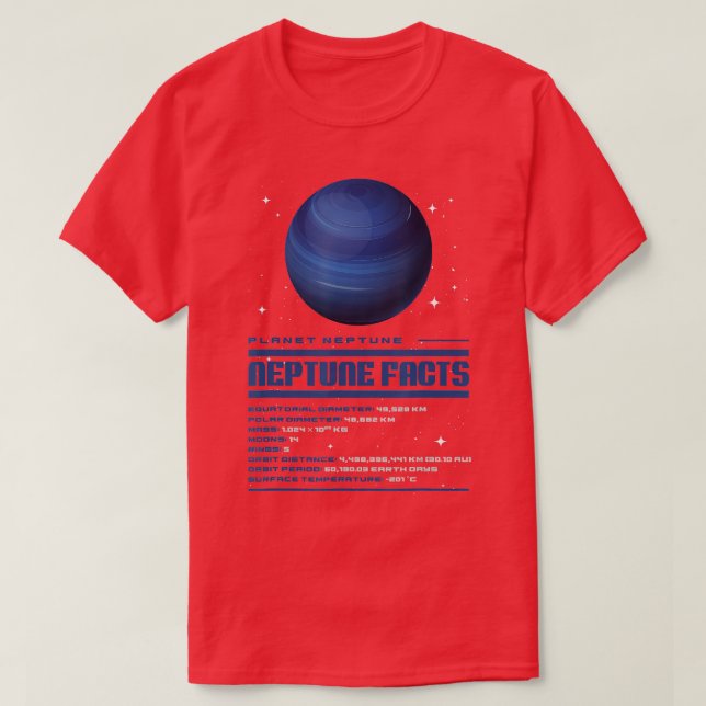 Neptune Facts  T-Shirt (Design Front)