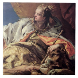 Neptune offering gifts to Venice (ceiling fresco) Ceramic Tile