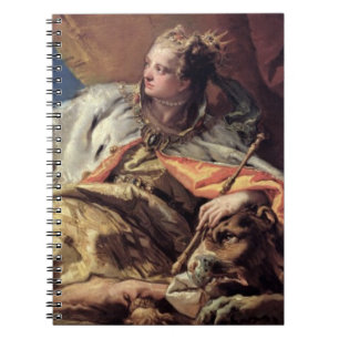 Neptune offering gifts to Venice (ceiling fresco) Notebook