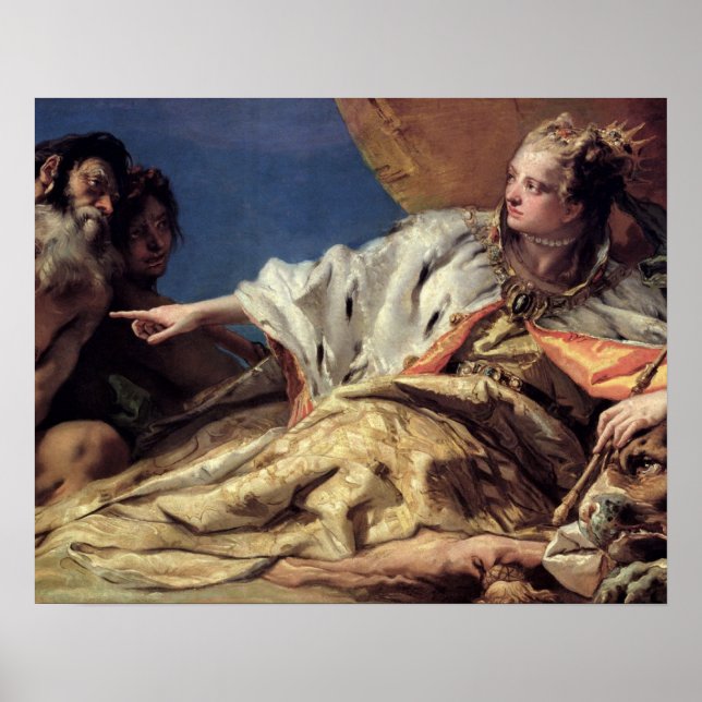 Neptune offering gifts to Venice (ceiling fresco) Poster (Front)