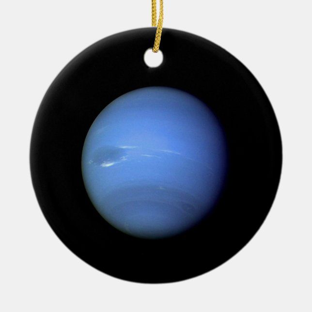 Neptune planet NASA Ceramic Tree Decoration (Front)