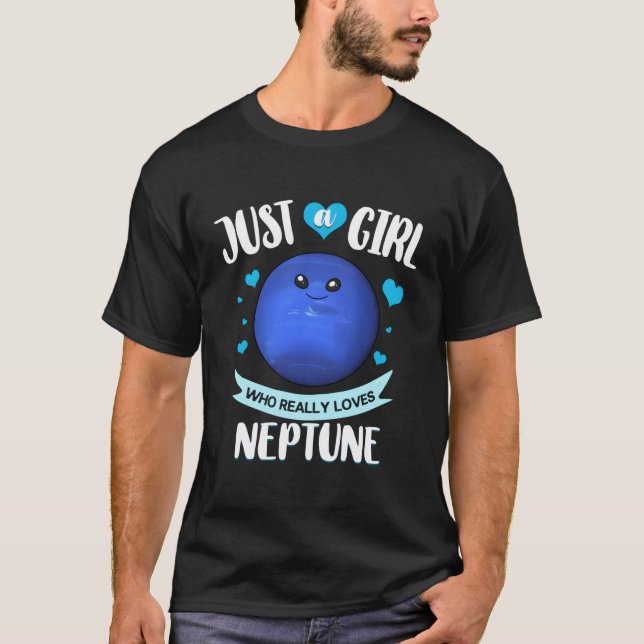 Neptune Planet Ring Solar System T-Shirt (Front)