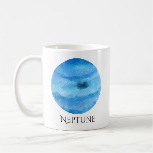 Neptune Planet Watercolor Mug
