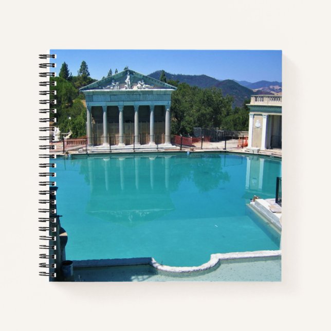 Neptune Pool at Hearst Castle, San Simeon, CA Notebook (Front)