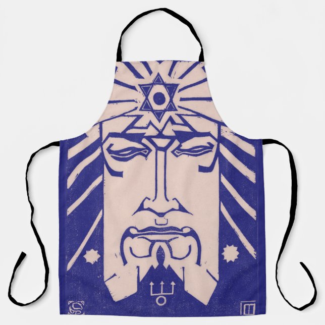 Neptune Poseidon God of Sea Greek Mythology Apron (Front)