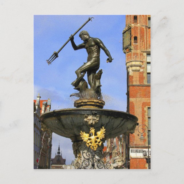 Neptune Statue Postcard (Front)