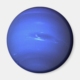 Neptune Surface Photo Blue Magnet
