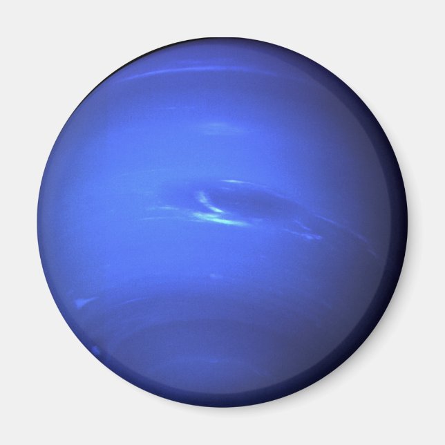 Neptune Surface Photo Blue Magnet (Front)