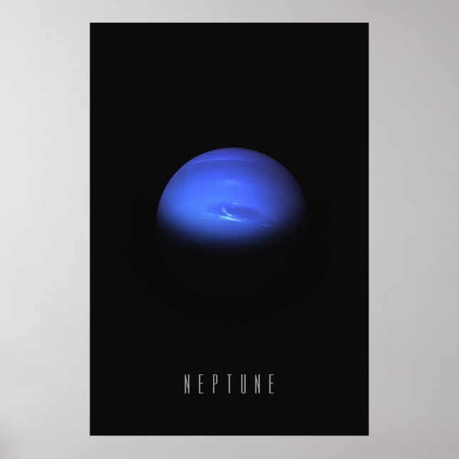 Neptune - The Windy Blue Giant of the Outer Solar  Poster (Front)
