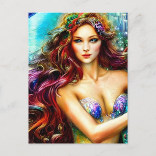 Neptune's Daughter Fantasy Art Postcard