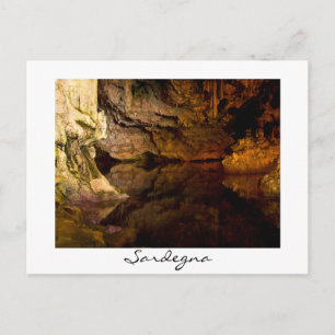 Neptune's Grotto, Sardinia white postcard