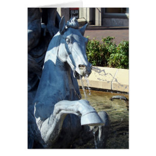 Neptune's Horse, Plaza Fountain Detail