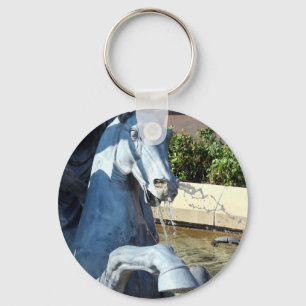 Neptune's Horse, Plaza Fountain Detail Key Ring