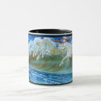 Neptune's Sea Wave Horses. Mug