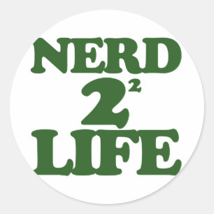 Nerd 4 Life Classic Round Sticker