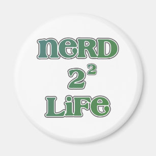 Nerd 4 Life Squared Magnet