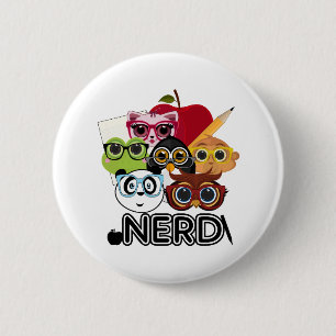 Nerd 6 Cm Round Badge