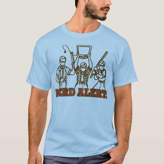 NERD ALERT!!! (weapons) T-Shirt (Front)