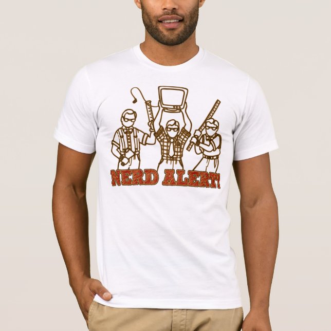 NERD ALERT!!! (weapons) T-Shirt (Front)