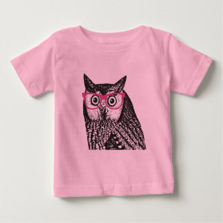 Nerd Bird Vintage Graphic Owl Baby Creeper