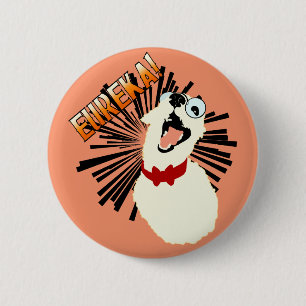 Nerd Dog 6 Cm Round Badge