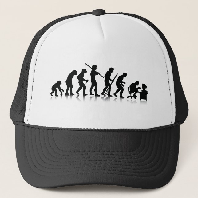 Nerd Evolution Trucker Hat (Front)