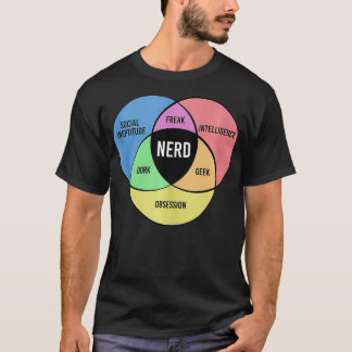 Nerd Funny Geek Freak Dork Intelligence Obsession T-Shirt