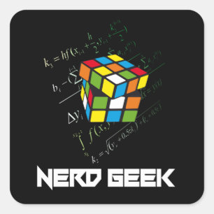 Nerd Geek Math Computer Science Funny Gift Idea Square Sticker