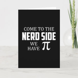 Nerd Geek Math Science Computer Funny Gift Idea Card