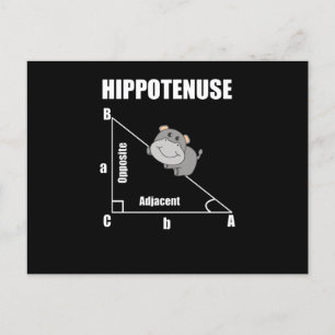 Nerd Geometry Hippotenuse Hypotenuse Math Postcard