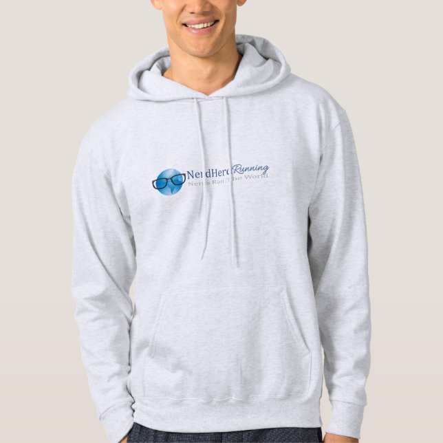 Nerd Herd Running Basic Pullover Hoodie (Front)