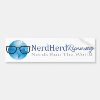 Nerd Herd Running Bumper Sticker