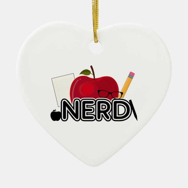 Nerd - Logo Ceramic Ornament (Front)
