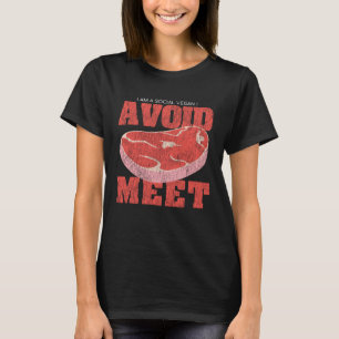 Nerd Loner I Am A Social Vegan I Avoid Meet T-Shirt