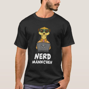 Nerd Man Surikate Africa Wild Animal Geek Meerkat T-Shirt