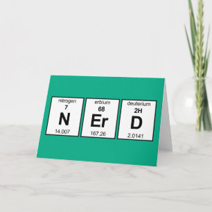NErD Periodic Table Card