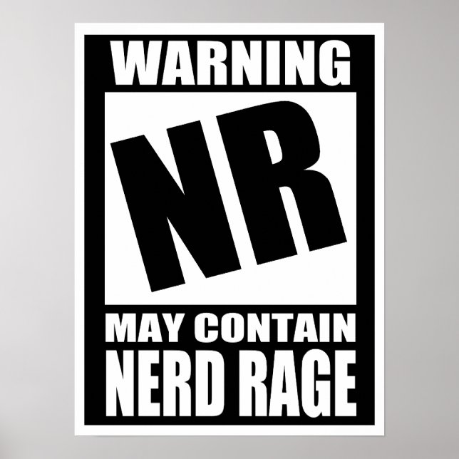Nerd Rage Poster (Front)